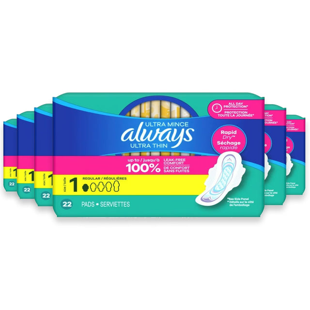 always ultra thin pads size 1 daytime regular