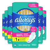 always ultra thin regular pads with wings