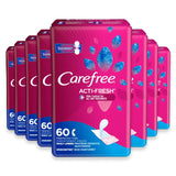 carefree thin unscented to go panty liners