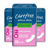 carefree ultra thin super long pads without wings