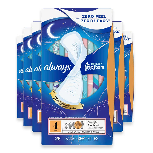 always infinity flexfoam size 4 pads with wings