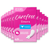 carefree unwrapped unscented panty liners