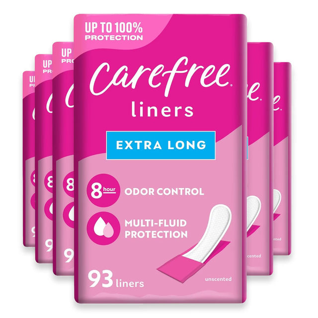 carefree acti fresh extra long panty liners