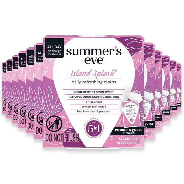 summers eve island splash feminine cleansing cloths