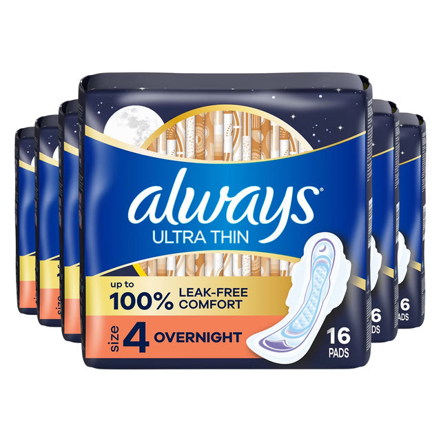 always ultra thin feminine pads with wings