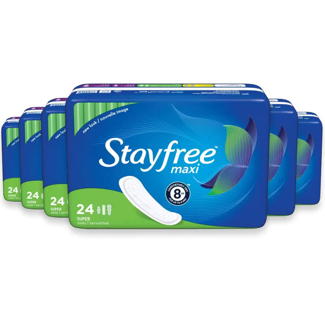 stayfree maxi pads super absorbency