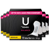 u by kotex balance ultra thin maxi pads with wings