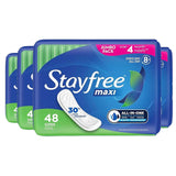 stayfree maxi pads super absorbency wingless