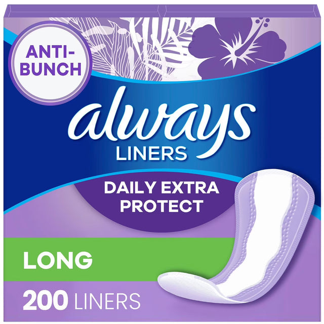 always xtra protection daily liners long