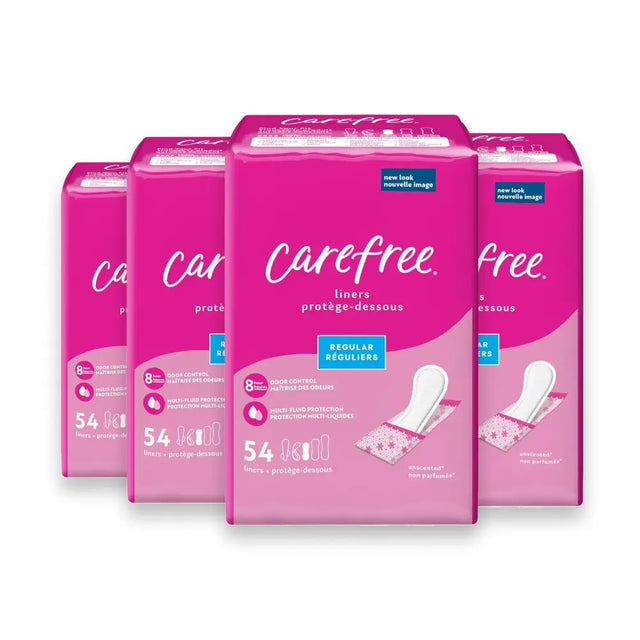 carefree actifresh panty liners regular to go unscented