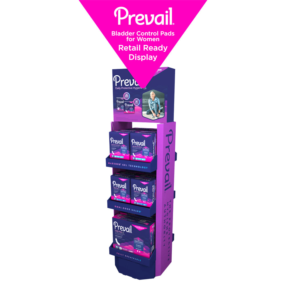 Bladder Control Pads for Women - Retail Ready Display